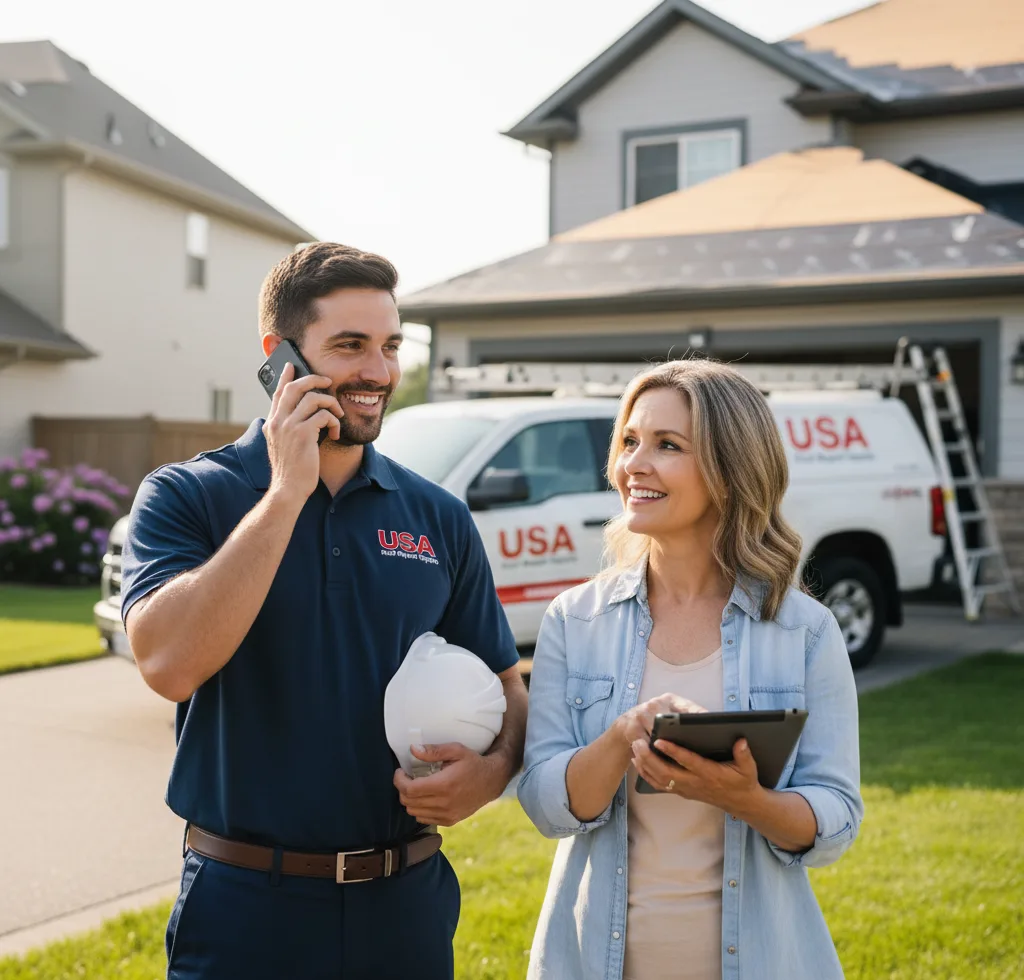 USA Roof Repair Experts customer support in Rootstown